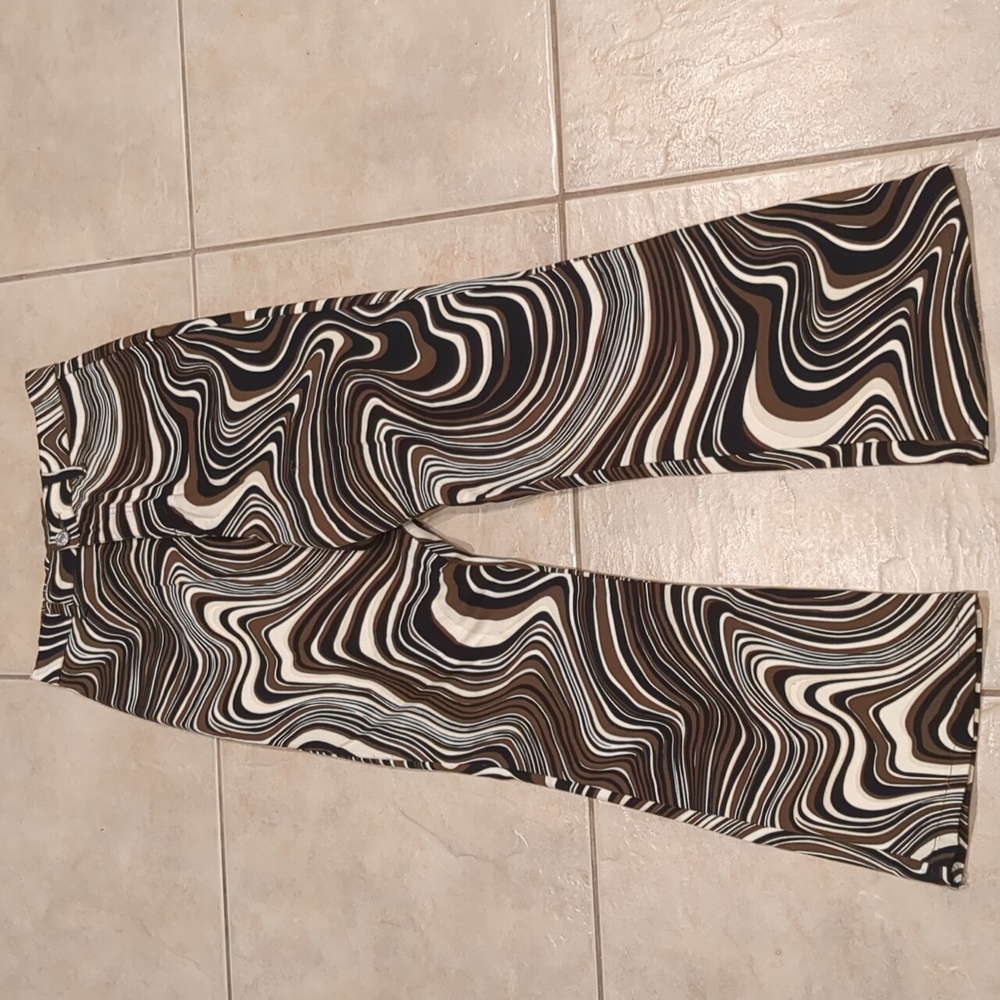 Motel Rocks Brown Swirl Jeans Size XS New